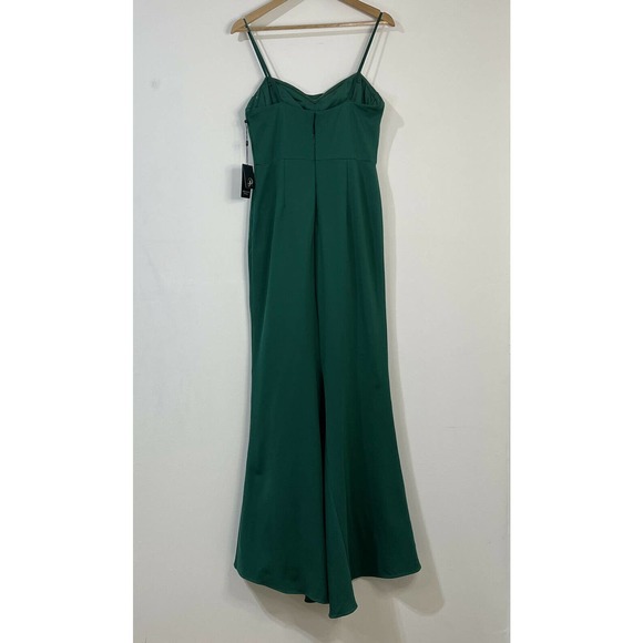 Adrianna Papell Lola Strapless Gown Size Petite 10 Green - Picture 6 of 11